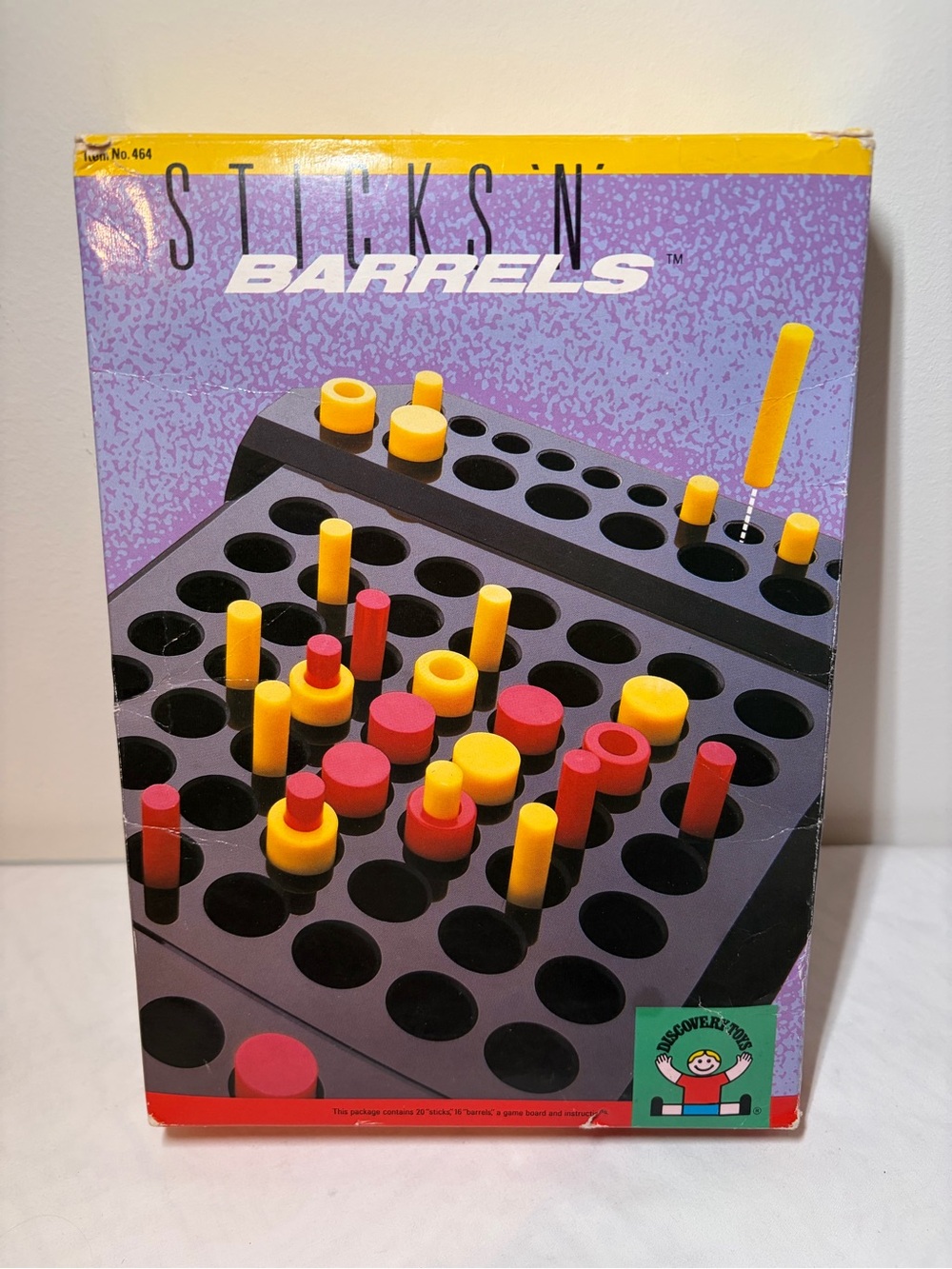 Vintage Stocks 'N' Barrels Strategy Game - Yellow & Red